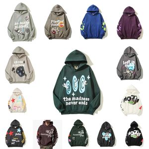 Broken Planet Letter Print Hoodie Losse Heren Y2k Hoody 3D Foam Graffiti Brief Trui Hip Hop Haruku Sweatshirts Pullover Pop Compilatie