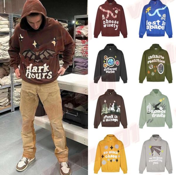 Broken Planet Mens Designer Hoodies Hip Hop Womens Foam Letter Printing Couples Fleece Sweatshirts Sweats S-xl66