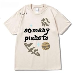 Chemises de planète cassées T-shirts pour hommes Break Planet Market To de nombreuses planètes T-shirt Streetwear Harajuku Plus Taille Summer Summer Short à manches lâches Coton 1059