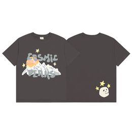 T-t-shirt de planète Broken Nouveau créateur homme T-shirt Imprimé Mens Casual Shirt et Short Loose Silk Shirt Tees Men Tshirt 2024 Fashion