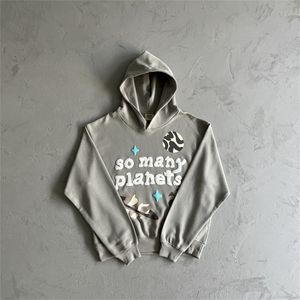 Broken Planet trendy merk sweatshirt met dezelfde schuimprint, losse hiphop-casual sport met lange mouwen voor mannen en vrouwen