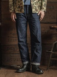 Bronson 1947 Modelo Jeans para hombre Pantalones vaqueros rígidos con orillo crudo de 14.5 oz 47801XX 240227