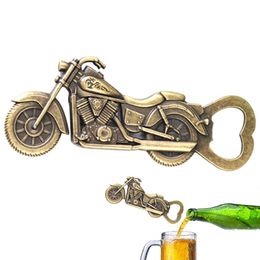 Bronzen motorfiets vorm flesopener cadeau voor mannen Vintage bar bier openers geschenken Box Party keuken Outdoor Gadget