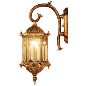 Waterdichte buitenmuurlampen Vintage zeshoekige hangende Europese villa landschap buiten IP44 Corridor Hallway SCONCES AMMERTUURS