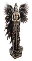 Bronzed Seraphim Sixwinged Guardian Angel met zwaard en slang Big Statue Resin Statues Home Decoration 2112297238253