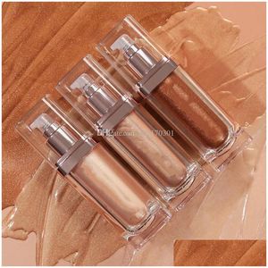 Surligneurs bronzants Marque 3 couleurs Maquiagem Surligneur sur tout le visage et le corps Glows Illuminateur Contouring Brighten Bronzer Gli Dhlcb