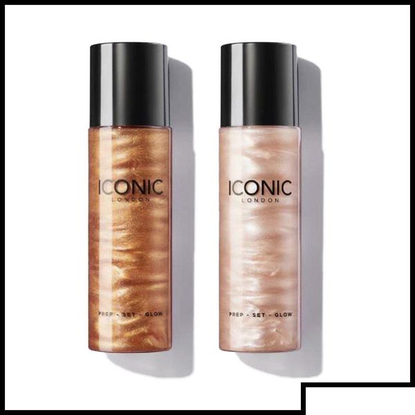 Bronzeurs Surligneurs Epack IC London Maquillage Liquide Beauté Longue Durée Prep-Set-Glow Illuminateur Imperméable 120 ML Livraison Directe Dhhen