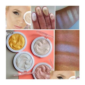 Bronzers Highlighters Miss Rose nieuwe gebakken glitter poeder primer oliecontrole gezicht make -up bronzer markeerstift contour hoogtepunt cosme dh9xe