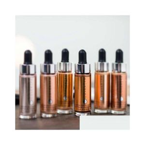 Bronzeurs Surligneurs Top Qualité Er Fx Enhancer Gouttes Personnalisées 30Ml 6 Couleurs Maquillage Naturel Surligneur Liquide Drop Delivery Health Dhd26