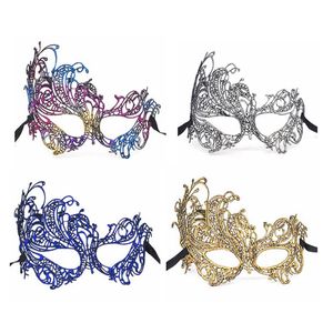 Masque en dentelle bronzante, masque en dentelle bronzante colorée, demi-visage, masque de fête de mariage, masques de carnaval pour femmes