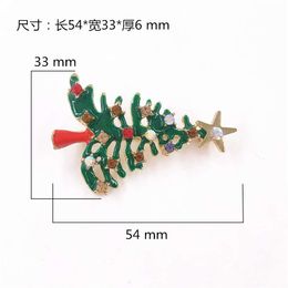 Broche kerstboomkleding diy legering druppelolie broche mond xinyu sieraden accessoires