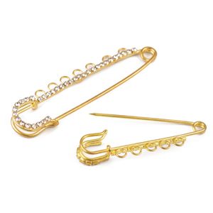 Broche en métal doré, épingles de sûreté avec boucles, broches de bricolage pour femmes, fournisseur de fabrication de bijoux de Base