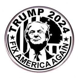 Support de la broche Donald Trump Brooch rend l'Amérique belle à nouveau Brooch Metal Alloy Badge Accessoires pour hommes et femmes F018