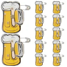 Broches 10 / 25pcs LED Pin de bière de bière de bière de bijoux Bijoux Oktoberfest pour sacs de vêtements bricolage Vestes Badge (couleur aléatoire)