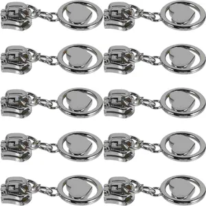 Broches 10 stuks Rits Pull Charm Puller Helper Metalen Laars Cowboylaarzen Vervanging Trekt Rugzakken Kleding