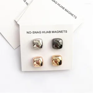 Broches 10 mm Sicure de hijab Cube Broche Strong Metal Magnetic Clip Accessoires sans trous épingles carrées