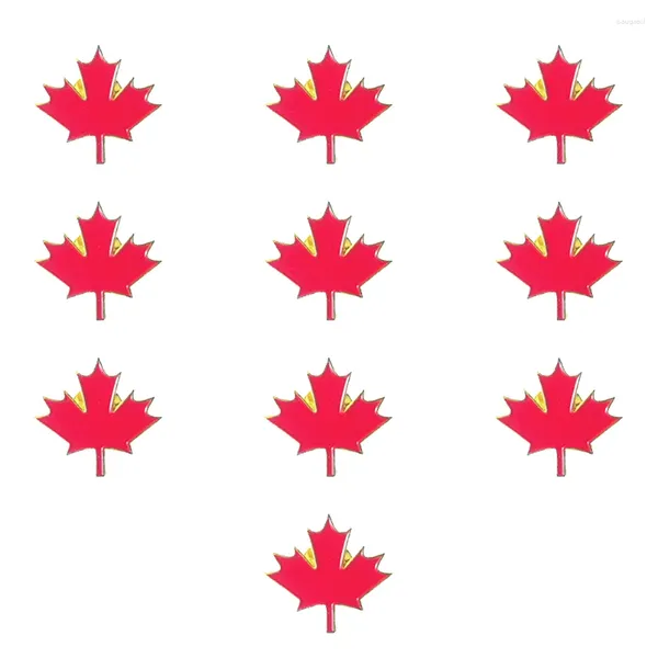 Broches 10 pièces Canada bijoux broche revers insigne pour chapeau casquette épingle cadeaux d'anniversaire