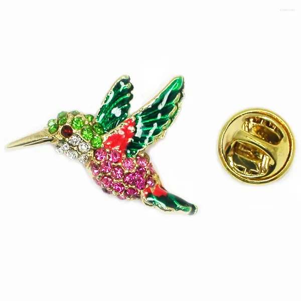 Broches 12 pièces par Lot, strass colorés en émail, petites broches d'oiseaux, broche de mariage, bijoux cadeau C102174