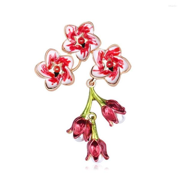 Broches en émail pour femmes, 12 pièces/lot, fleur de coquelicot, épingles pour femmes et Bouquet de mode, vêtements, bijoux cadeau