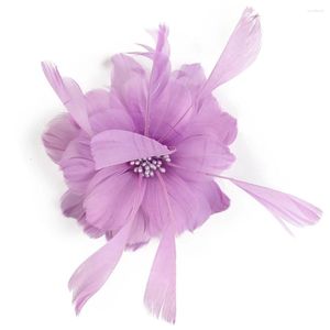 Broches Tocado De Los Años 20, Pasador Para El Cabello Para Mujer, Broche De Flor De Plumas, Tocado Con Clip, Tocado Con Plumas, Accesorios De Plumaje Para Mujer