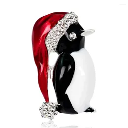 Broches 1pc décoration de noël pendentifs ornements Animal pingouin broche cadeau