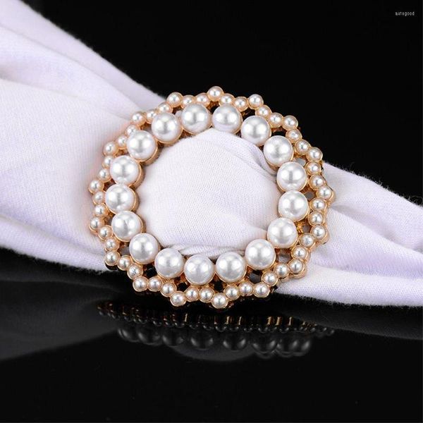 Broches 1Pc vêtements taille boucle amour coeur forme ronde perle coin noué boutons femmes mode broche vêtements accessoires