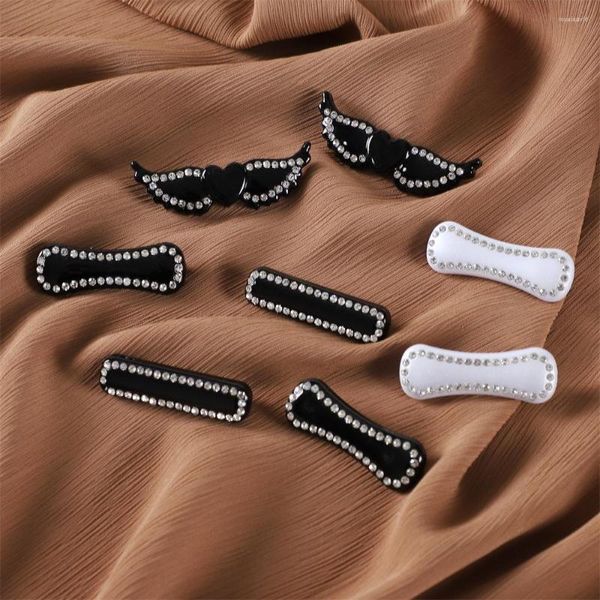 Broches 2 pièces/ensemble arc Point perceuse épingles de sûreté Hijab Clips dame mode musulmane fixe foulard en soie boucle pour foulard châle