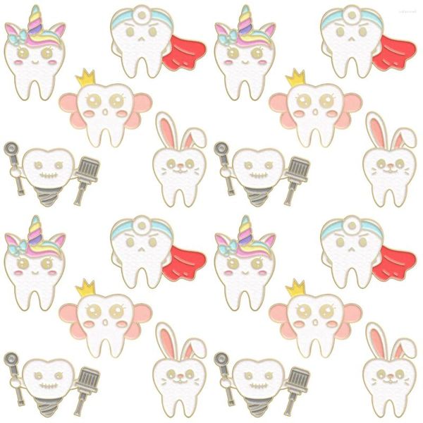 Broches 20 pcs dentiste Brooch clip kid kid