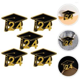 Broches 5pcs Graduation Metal 2024 Caps à revend vêtements épingles de broche pour le costume uniforme