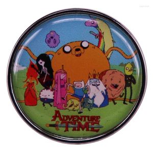 Broches Adventure X Time Émail Broche Sac À Dos Pins Cartoon Badge Broche Bijoux Cadeaux