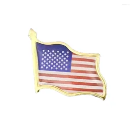 Broches Amerikaanse Vlag Pin Broche Decor Hoed Stropdas Tack Badge 3D Zwaaien Reversspeldjes Rugzak Decoratie Gegeven Vrienden Deze Gift