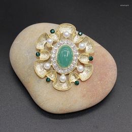 Broches formas antiguas de broche imitación esmeralda perla western western antigua traje vintage merece actuar el papel de cárdigan