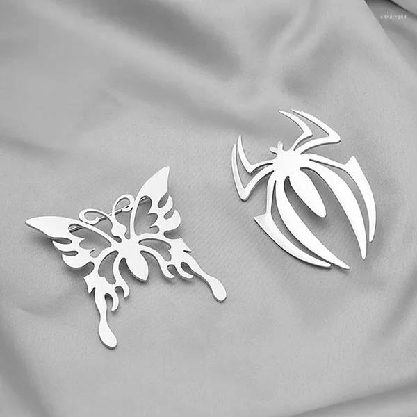 Broches Animal broche personnalisée en acier inoxydable papillon araignée Style Cool costume accessoire bijoux de luxe pour femmes et hommes