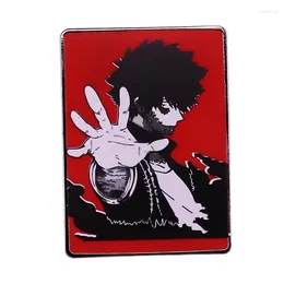 Broches Anime My Hero Academia Dabi, sac à dos en métal émaillé, Badge à revers, broche