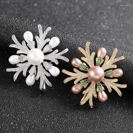 Broches bois guirlande perle broche broche luxe cristal fleur pour femmes hommes mariage fête bijoux accessoires cadeaux