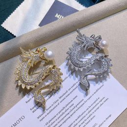 Broches Badges Animal Dragon broche accessoires de bricolage Anti-friction couleur or Anti-oxydation broches de travail manuel