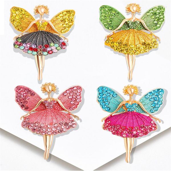 Broches Ballet Girl Dance Angel Corsage Personalidad Sweet Atmosphere Broche Pin Suéter Accesorios Hebilla