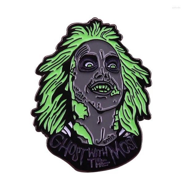 Broches beetlejuice émail épingle rétro des années 80