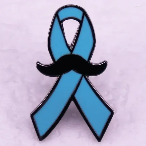 Broches en émail dur à motif de ruban bleu, Badge de sensibilisation au Cancer de la Prostate, broche pour accessoire de bijoux