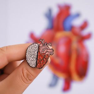 Broches hersenen en hartspelden anatomie cerebrum broche neurologie voor artsen verpleegkundigen revers pin tassen badge geschenken