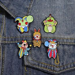 Brooches Broche Alloy Cartoon Migne Green Frog Pattern Women's Brooch Fashion Trend Vêtements Accessoires pour femmes épingles