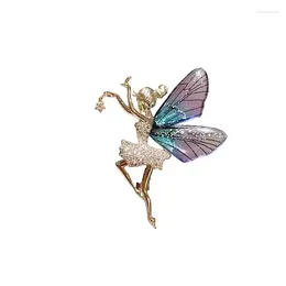 Broches papillon broche fée femelle danse haut de giron manteau corsage fashion créatif core vêtements épingle
