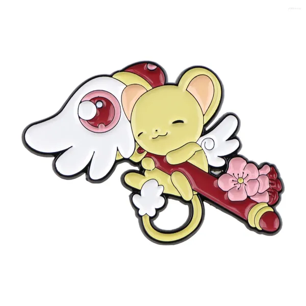 Broches Card Captor Sakura Anime esmalte Pins solapa para mochilas insignias accesorios joyería regalo