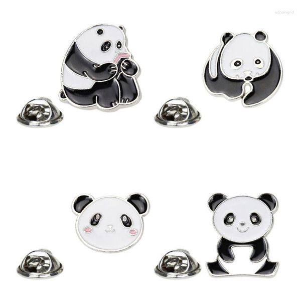 Broches en alliage de dessin animé, broche Animal, Panda japonais, vêtements pour filles, 634D