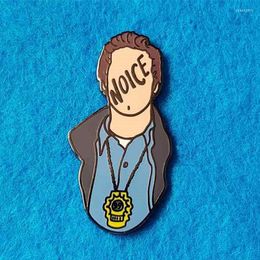 Broches Cartoon Brooklyn 99 Noice Jake Email Broche Pin Backpack Hat Bagel Rapel Pins Badges Fashion Sieraden Accessoires