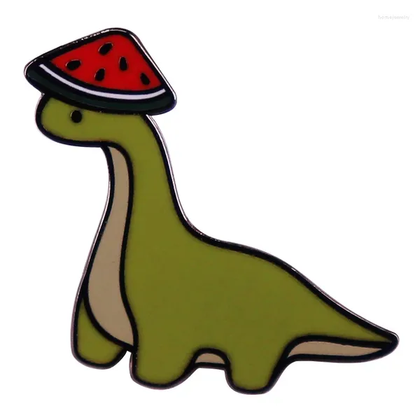 Broches dessin animé dinosaure truc mignon pour vêtements épingles en émail