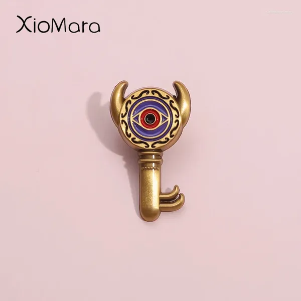 Broches Cartoon Game Insignia Brooch Retro Dungeon Key para hombres Accesorios de encanto de mujeres Joyas de aventura al por mayor