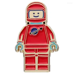 Broches dessin animé Robot Robot Émous sur l'astronaute mignon Badges de broche d'astronaute personnalisés sacs de serveurs