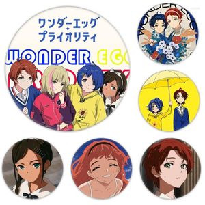 Broches cartoon wonder eieren prioriteit ohto ai cosplay badge broche pin anime accessoires voor kleding rugzak decor geschenken