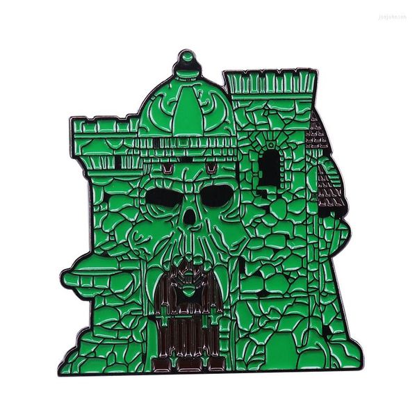 Broches Castillo Grayskull broche He-man los maestros del universo Skeletor Pin Power Badge 80s MOTU peculiar regalo de coleccionistas